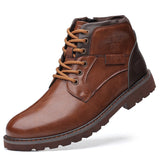 Western Shoes Men's British Vintage Martin Boots Fashion Casual Breathable