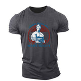 Wifebeater Shirt round Neck Loose Half Sleeve