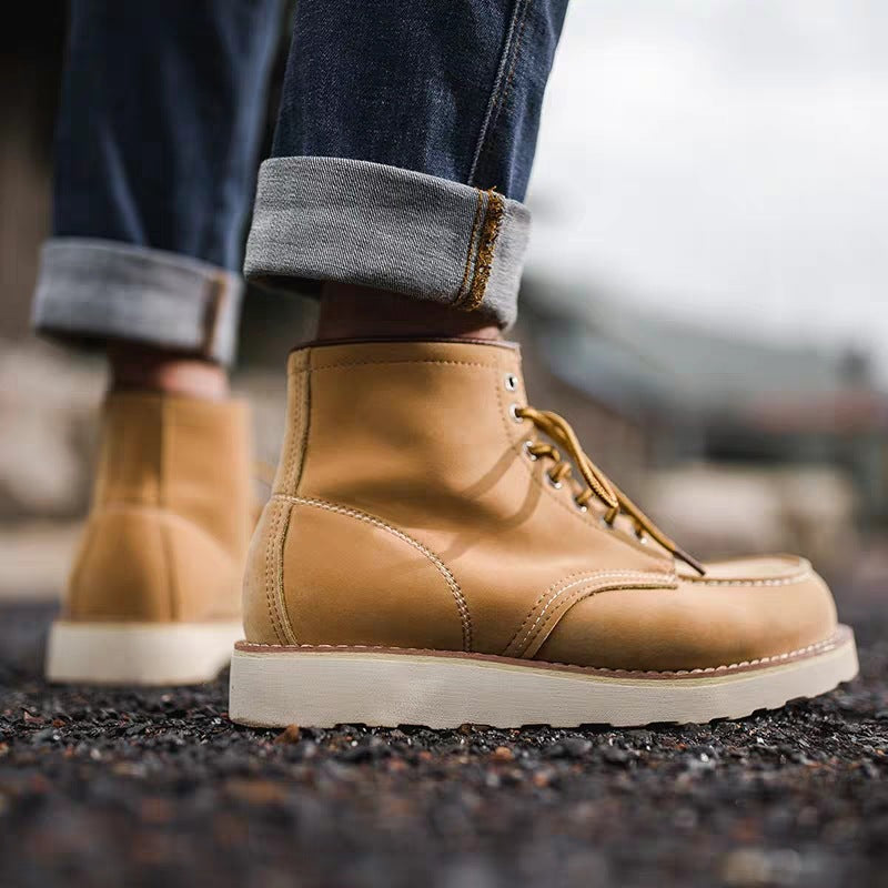 Men's Boots Work Boot Men Casual Hiking Boots Male Martin Boots Retro Boots