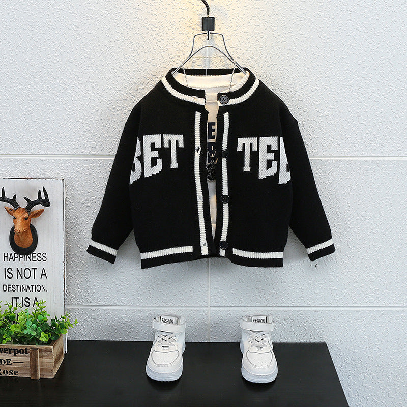 Toddler Boys Jackets Children's Clothing Boys' Sweater Coat Spring and Autumn Knitted