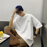 Men T-Shirts round Neck Simple All-Match Loose