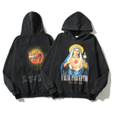 Askyurself Hoodie Retro Hooded Sweater Terry Thin