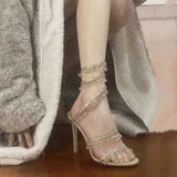 Nude Heels for Wedding Sandals Stiletto Heels