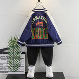 Toddler Boys Jackets Boys' Jacket Spring and Autumn Baseball Uniform