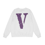 Vlone Sweatshirt Letter Large V Round Neck Terry Sweater For Men