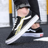Flat Shoes Men's Shoes Summer Student Low-Top Casual Board Shoes Retro Canvas Shoes
