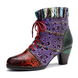 Justin Yellowstone Boots Retro Ethnic Style Retro Women'S Shoes