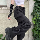 Julia Fox Low Rise Jeans Straight Pocket Overalls Cool Strap Hot Girl Dance Casual