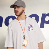 Men T-Shirts Loose Half Half Sleeve