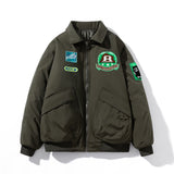 Varsity Jacket Retro Workwear Cotton Coat Men'S Jacket Lapel