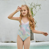 Children Swimsuit One-Piece Printed Bikini Swimsuit Little Girl