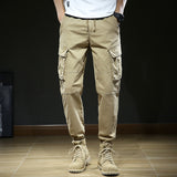 Cuffed Cargo Pants Autumn Leisure Men's Loose