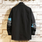 Men's Jackets Autumn Stitching Shirt Men's Loose Shirt