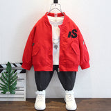 Toddler Boys Jackets Boys' Baseball Uniform Jacket Fall Jacket