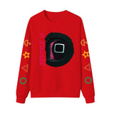 Squid Game Costume Sweatshirt round Neck Casual Pullover Sweater for Men and Women