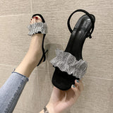 High Heels Slides Summer Ankle-Strap High Heel Fashion Sandals