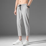 Grey Sweatpants Men's Casual Trousers Spring and Autumn Sweatpants Men
