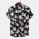 Camp Collar Shirt Printed Short Sleeve Shirt
