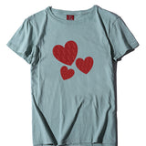 Valentine's Day T Shirt Large Size T-shirt Short Sleeve Red Heart Printing Summer