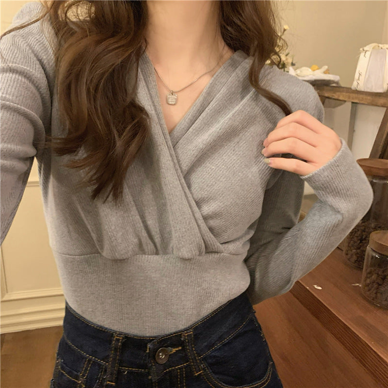 Gloria Vanderbilt Cross V-neck Knitwear