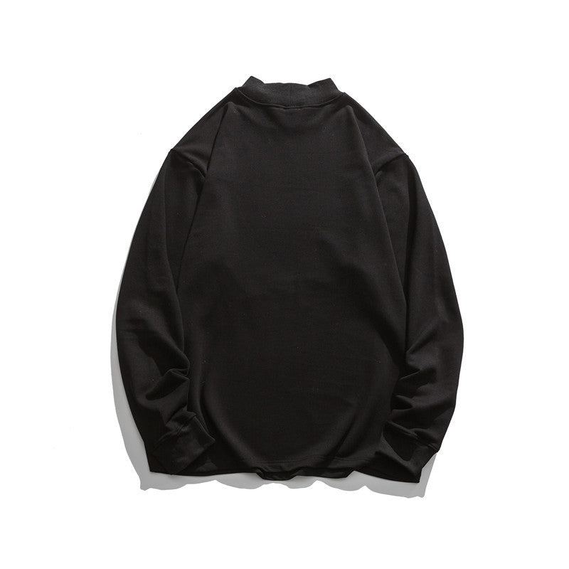 Crew Neck Sweatshirts for Men Men's Clothing | Autumn Letter Embroidery Long Sleeve Bottoming Shirt