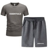 Fog Fear Of God T Shirt & Shorts 2 Pieces Set Summer Men'S Short Sleeve T-Shirt Shorts Casual