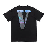 Vlone T Shirt Print Loose Cotton Short Sleeve T-Shirt Hip Hop Men And Women