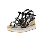 Platform Heels for Women Summer Rivet High Heels