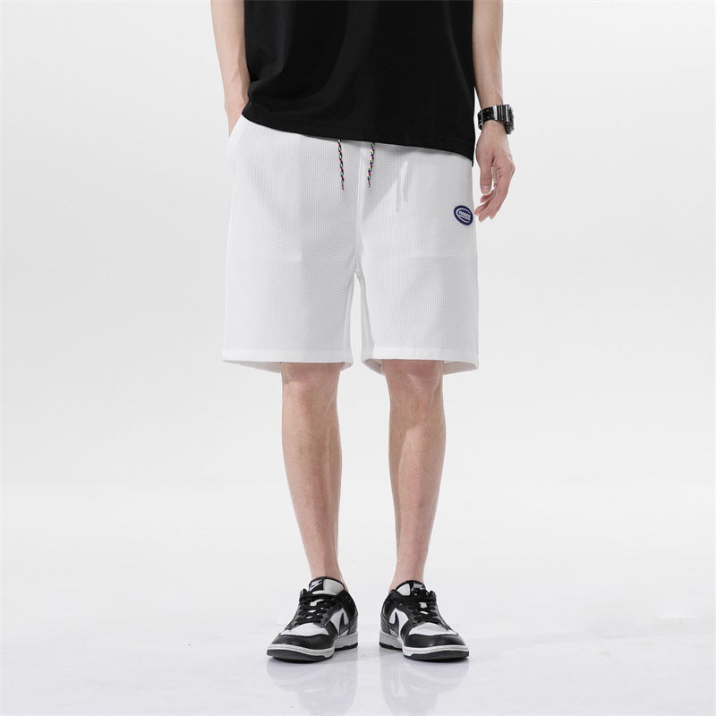 Men White Shorts Summer Men's Casual Pants Loose Sports Men Casual