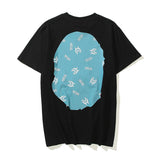 Bathing Ape T Shirt Cartoon Anime Loose Teen Summer Casual T-shirt
