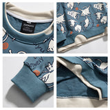 Crew Neck Sweatshirts for Men Men's Clothing Autumn Fashion Brand Full Printed round Neck Sweater Men's and Women's Coat