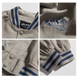 Man Fall Outfis Embroidered Baseball Uniform Coat Hip Hop Loose Casual Bomber Jacket