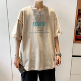 Men T-Shirts Loose Half-Length Sleeves Printing