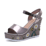 High Heels Slides Summer Buckle High Heel Sandals