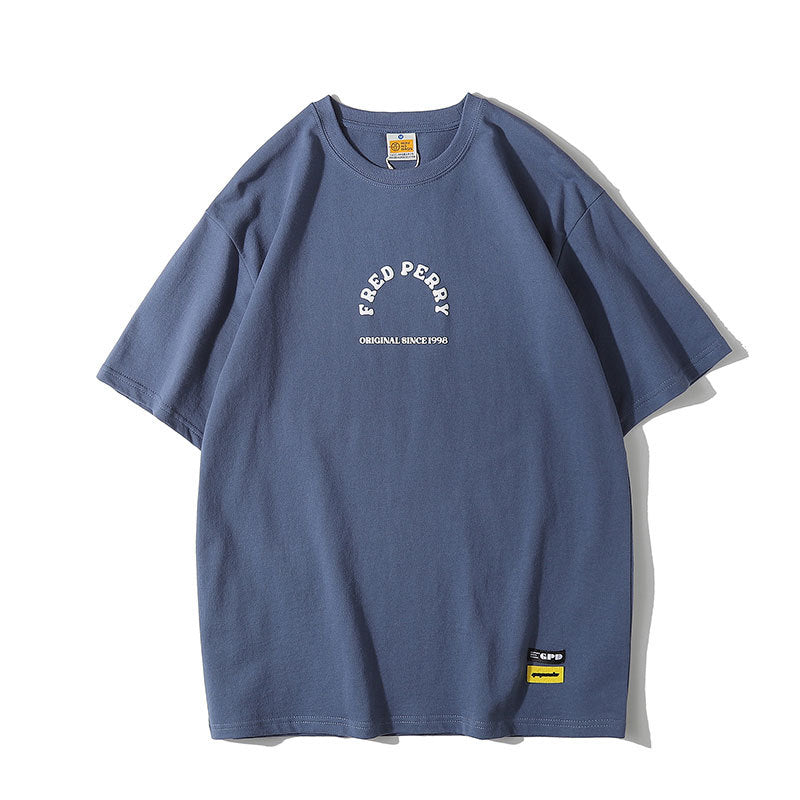 Men T Shitrs Letter Print Loose