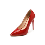 Red Bottom Heels High Heels Girl Stiletto Shallow Mouth Pointed Patent Leather Pumps