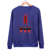 Squid Game Costume Beauty Clothing Loose Long Sleeve Crew Neck Sweater Women
