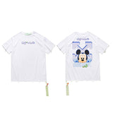 Off White T Shirt Off Cartoon Mickey Short Sleeve Tshirt Male And Female Couples Wear Owt