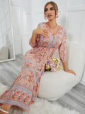 Nine Britton Dress Printed V-neck Dress