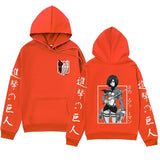 Anime Hoddies Three-Piece Ackerman Printed Hoodie Autumn and Winter Coat