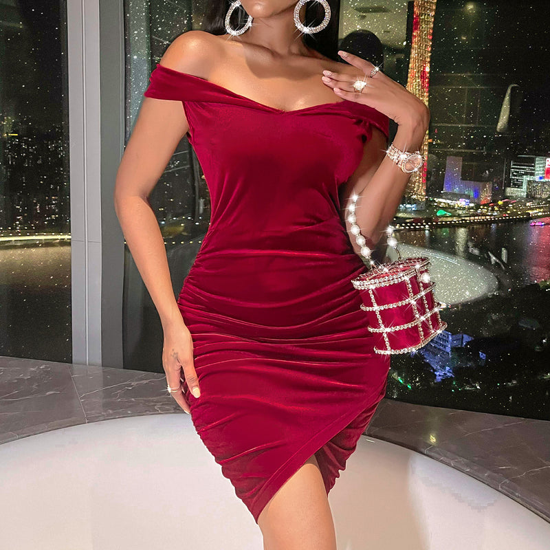 Maxi Burgundy Dress Formal Spring/Summer Red Dress