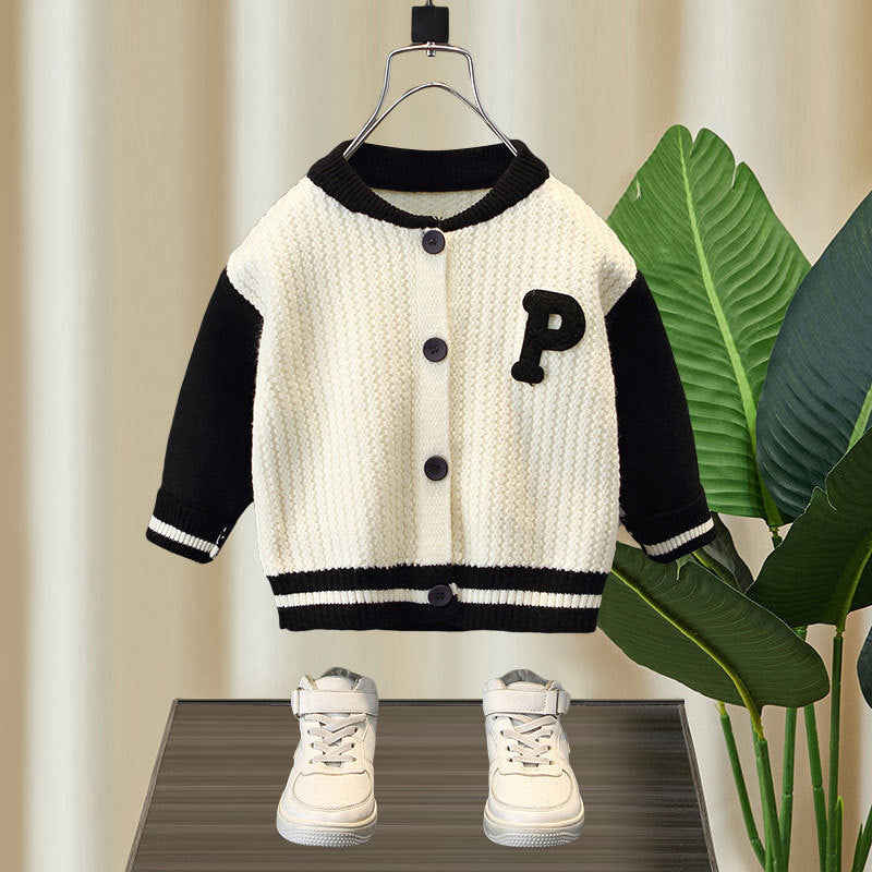 Toddler Boys Sweater Boys' Sweater Knitwear Long Sleeve