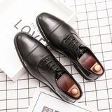 Men's Dress Shoes Classic Leather Oxfords Casual Cushioned Loafer Spring Men Comfortable Solid Color