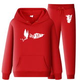 Vlone Hoodie & Pants 2 Piece Set Hooded Suits Men'S Casual