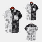 Camp Collar Shirt Short Sleeve Slim Shirt