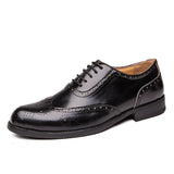 Men's Dress Shoes Classic Leather Oxfords Casual Cushioned Loafer Personality Fashion Men's Shoes Casual Leather Shoes