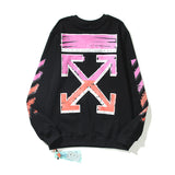 Off White Sweatshirts O Arrow Round Neck Men'S Women'S Pullover Loose Undershirt Coat