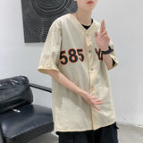 Men Shirts Linen Shirt Loose Lapel