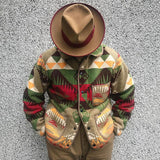 Mens Winter Coats Man Fall Outfits Men's Jacket Multicolor Printing Casual Coat Men's Autumn