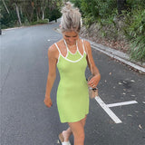 Music Festivals Rave Outfits Dress Summer Women's Fashion Sexy Backless Slim Fit Dress